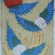 Blue Wings, Mark Brusse, 2014-2015, 63 x 90cm, lithographie, presse Voirin, sur papier BFK Rives 300gr, pur chiffon, signées, 30 ex ©Berville Éditions
